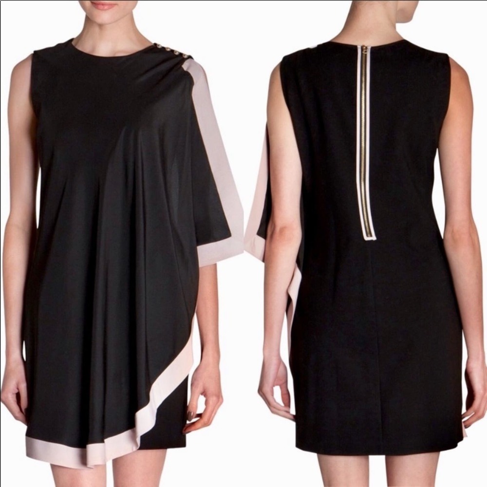 Ted Baker Bolty One Sided Draped Tunic, Black